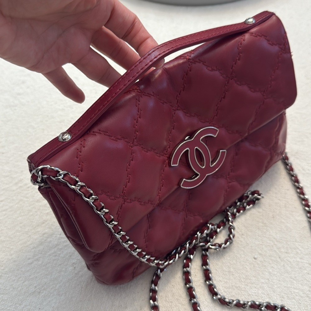 Chanel Double Stitch Top Handle